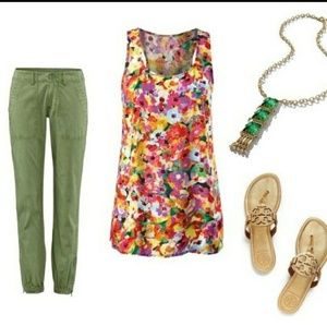 Cabi #5045 Luisa Floral Spring 16 Top Size XS